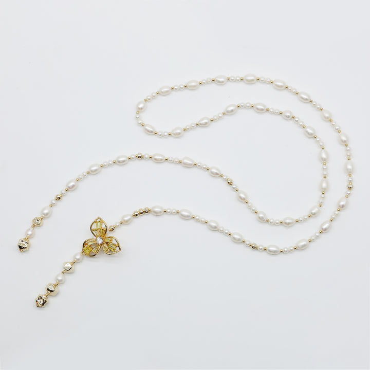 Élise Bloom Pearl Drop Necklace