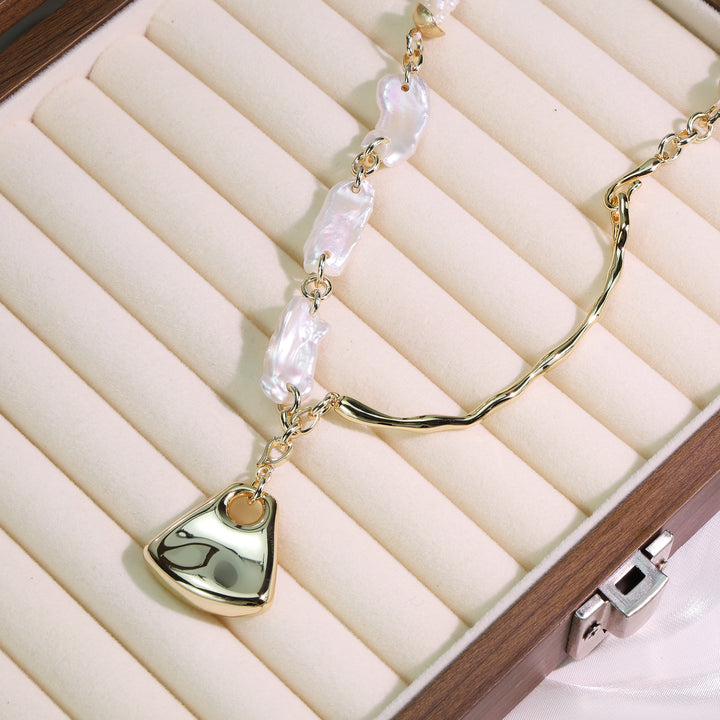 Ocean Pearl Drop Pendant Necklace