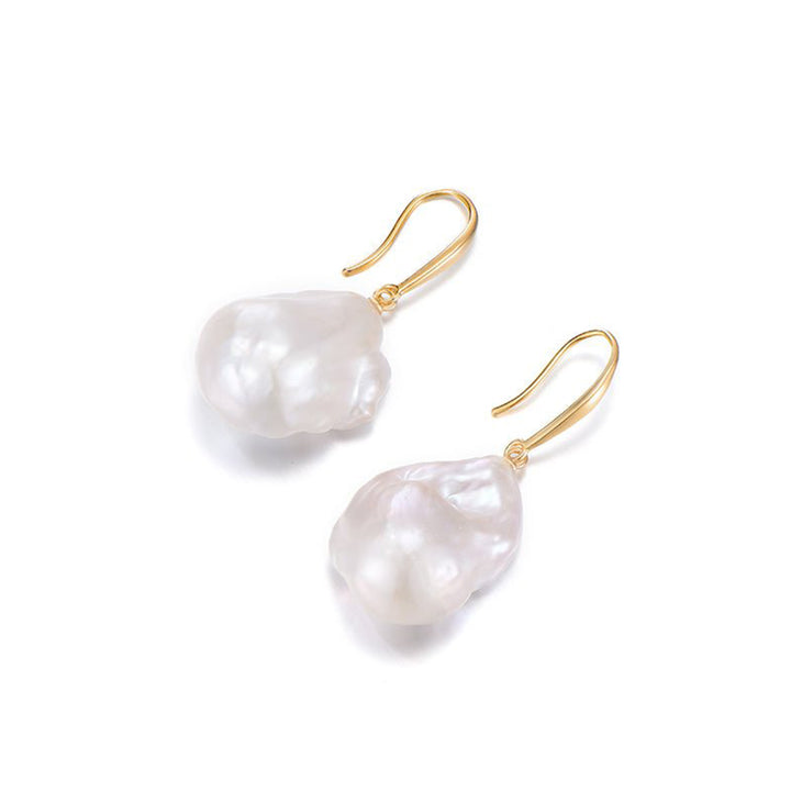 Natural Form Baroque Pearl Earrings