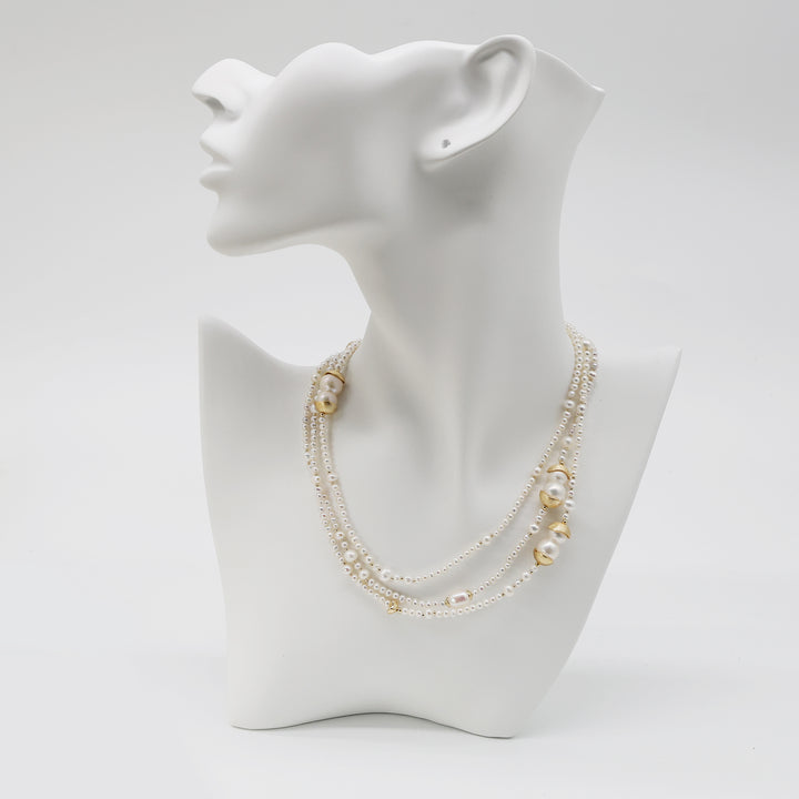 Aurelia Double Strand Pearl Necklace