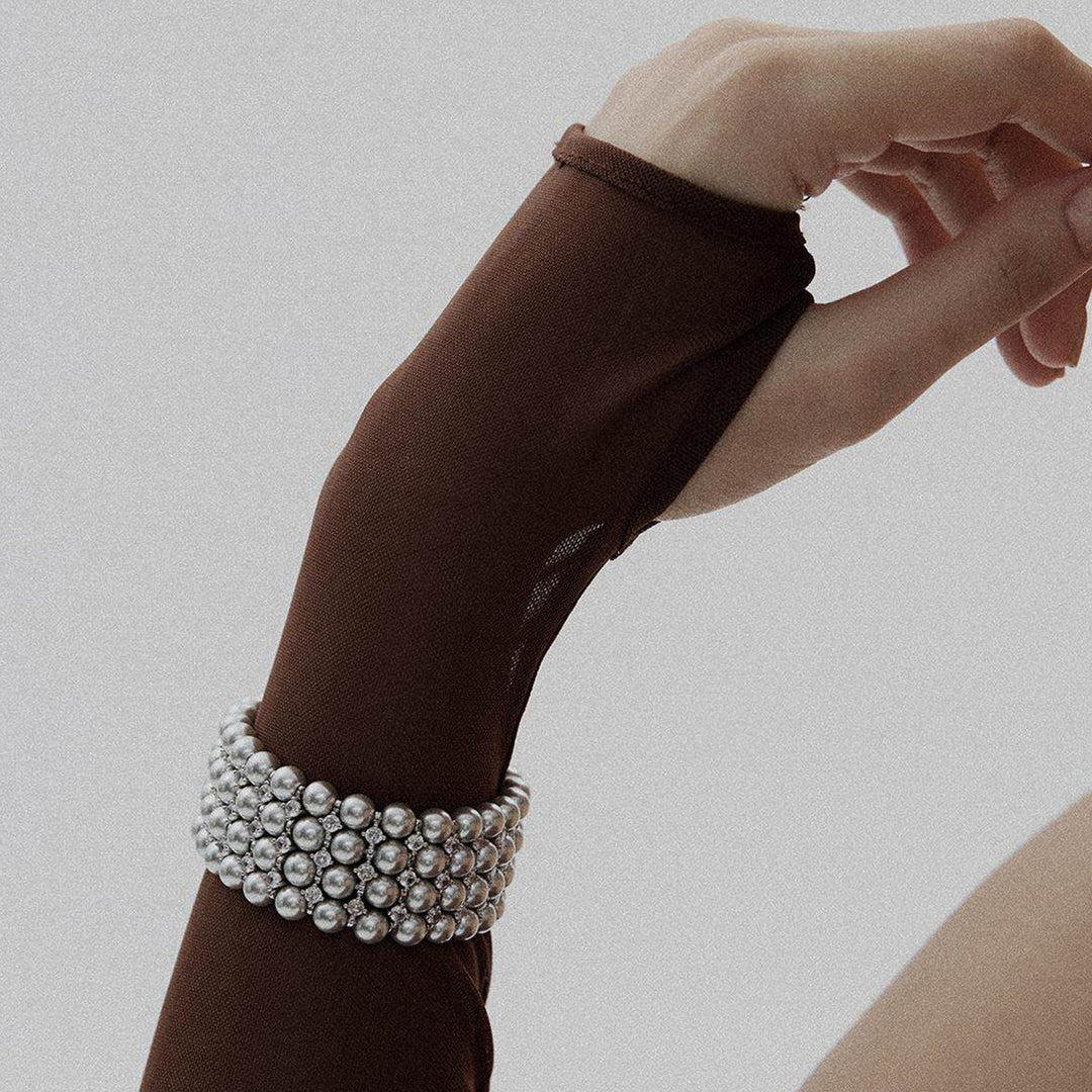 Muse Goddess Pearl Cuff