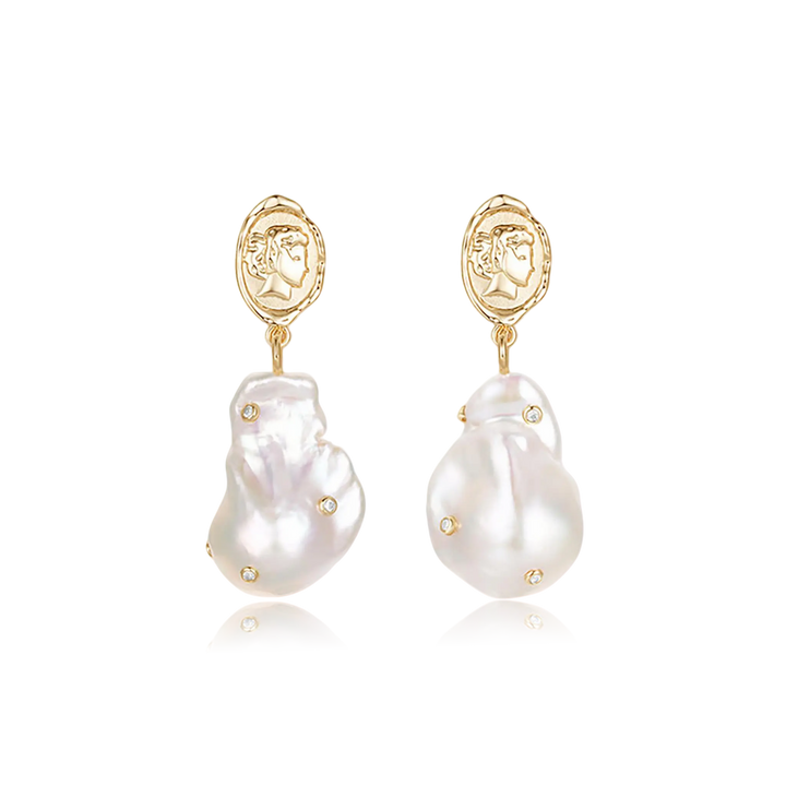 Timeless Muse Baroque Pearl Earrings