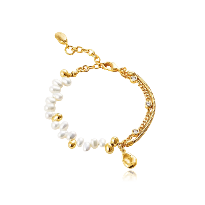 Golden Shore Pearl Bracelet