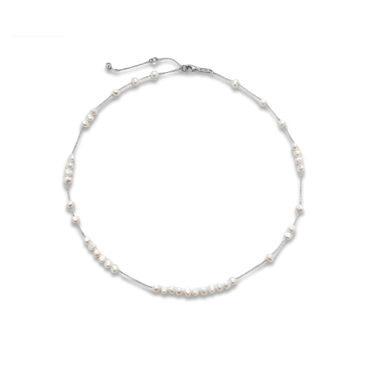 Celestial Pearl & Silver Necklace